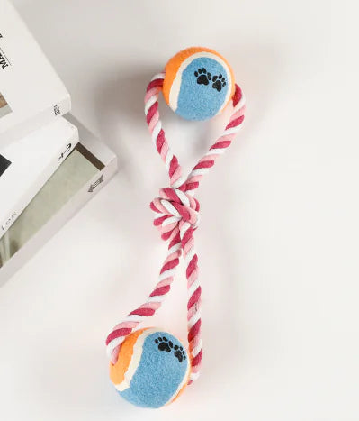 Cotton Rope Dumbbell Dog Toy for Playtime Fun