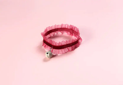 Velvet Lace Adjustable Pet Collar with Insect Repellent