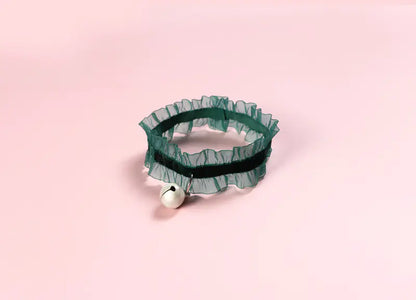 Velvet Lace Adjustable Pet Collar with Insect Repellent