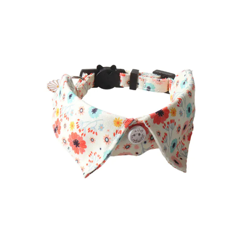 Fruit Blossom Bow Tie Cat Collar