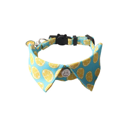 Fruit Blossom Bow Tie Cat Collar