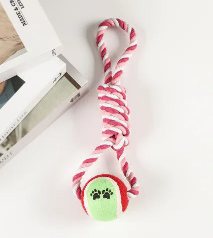 Cotton Rope Dumbbell Dog Toy for Playtime Fun