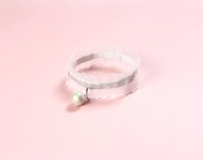 Velvet Lace Adjustable Pet Collar with Insect Repellent